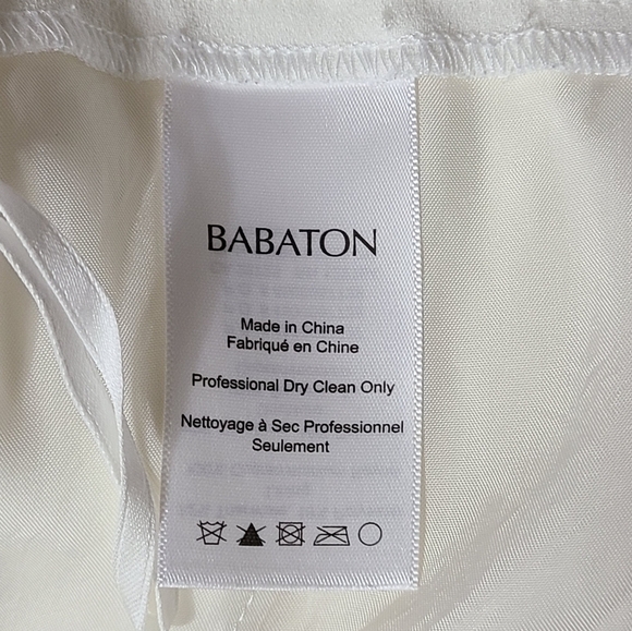 Aritzia Babaton Cohen Cream Pleated High Waisted Shorts Women's Size 0 - Picture 15 of 16